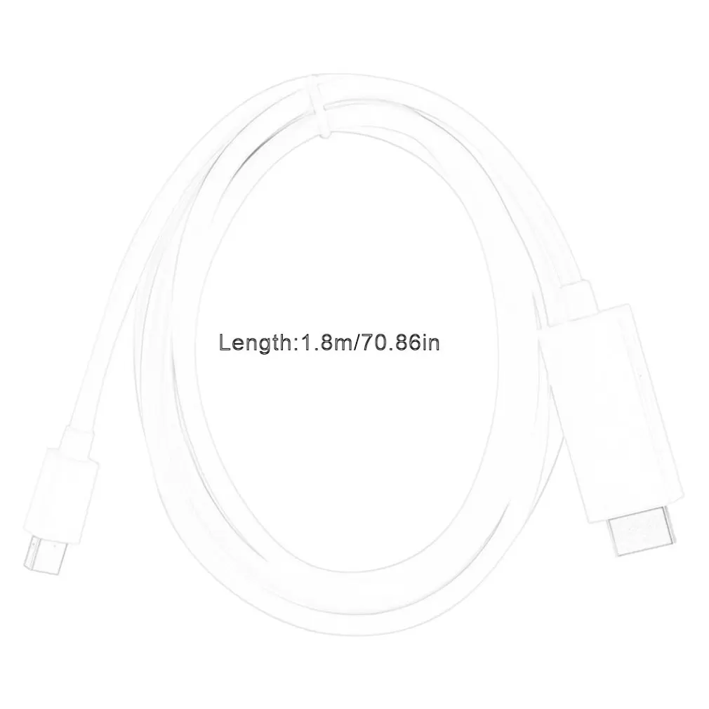 Кабель Mini Dp к Hdmi кабель Minidp 1 8 м Line интерфейс Minidisplayport 20 контактов идеальный сигнал