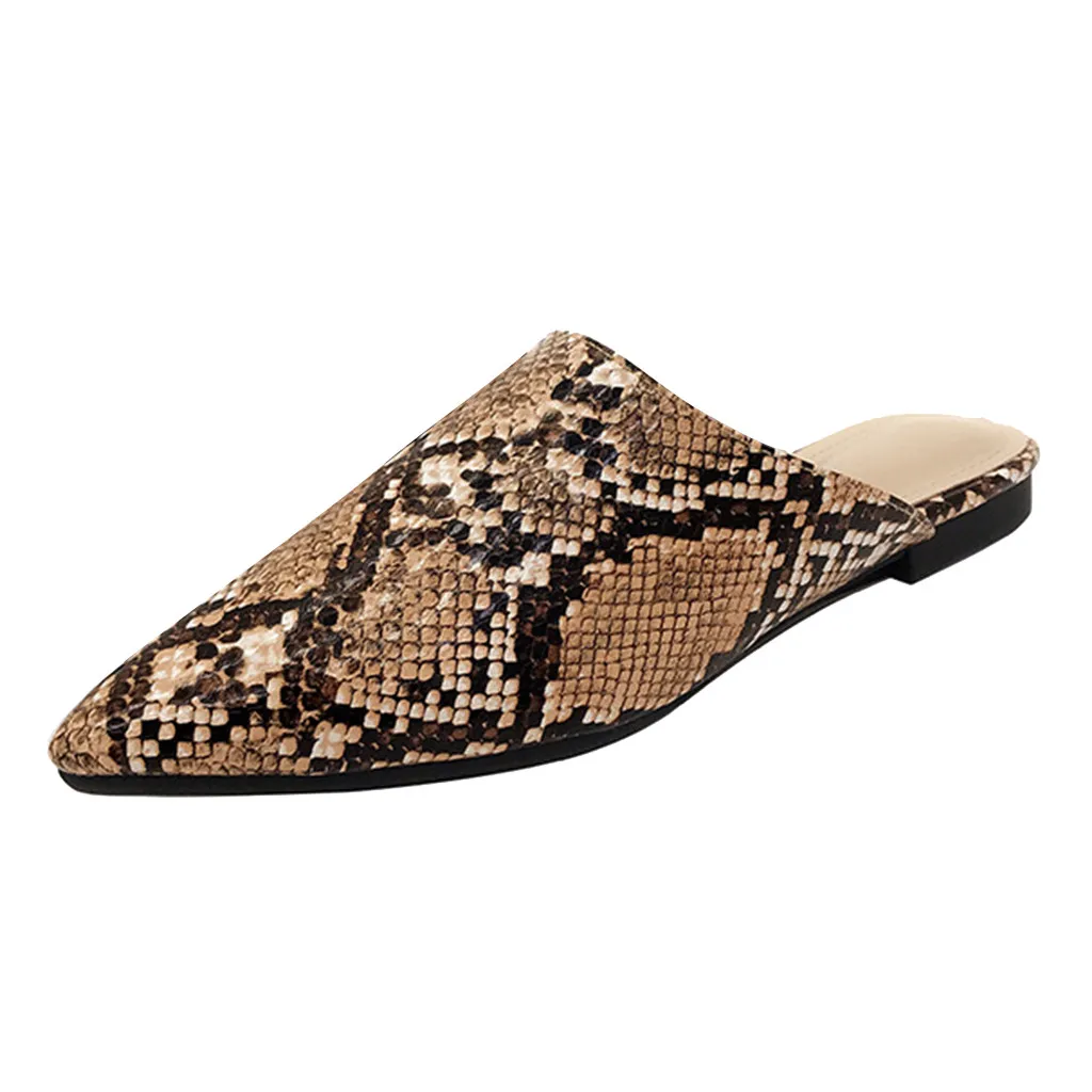 Обувь Новое поступление 2020 года женские туфли на плоской подошве с острым носком