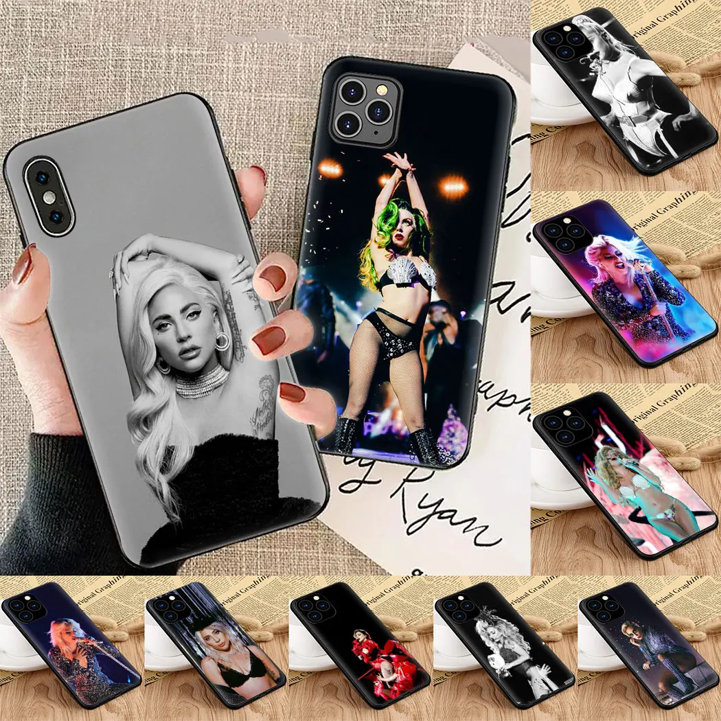 Мягкий силиконовый чехол Lady Gaga для iPhone 5 6 7 8 11 6s Plus 7Plus 8Plus X XS XR XSMax Max