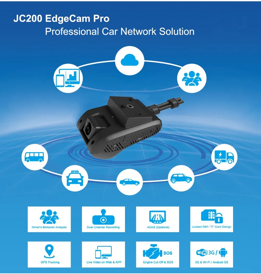 3g DVR JC200 WCDMA gps трекер для автомобиля с Wifi точка доступа мощное устройство слежения