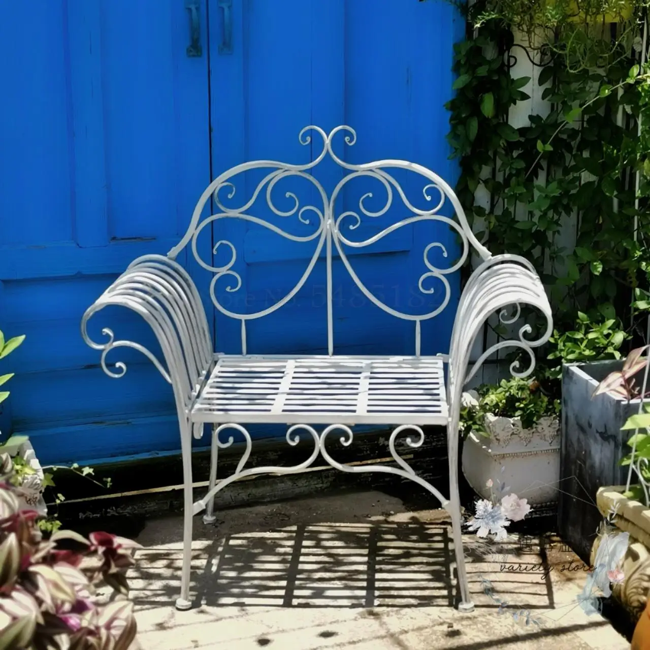 Стул принцессы из кованого железа во французском стиле садовое украшение для