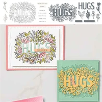 hugs metal cutting dies and stamps for scrapbooking dies craft stencil embossing craft supplies new cutting dies new stamps 2021
