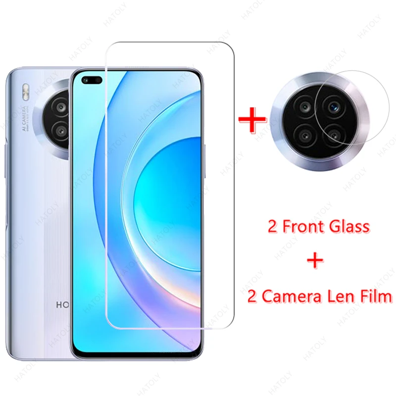 

For Honor 50 Lite Glass for Honor 50 Lite Tempered Glass Film Screen Protector Mibile Phone HD Camera Len Film for Honor 50 Lite