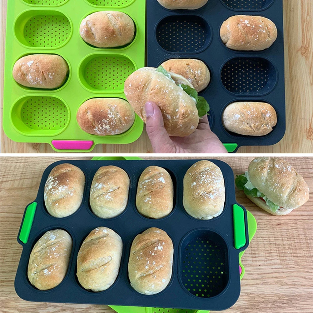 

Mini Baguette Baking Tray Bread Baking Mold Silicone Non-stick Bread Tray