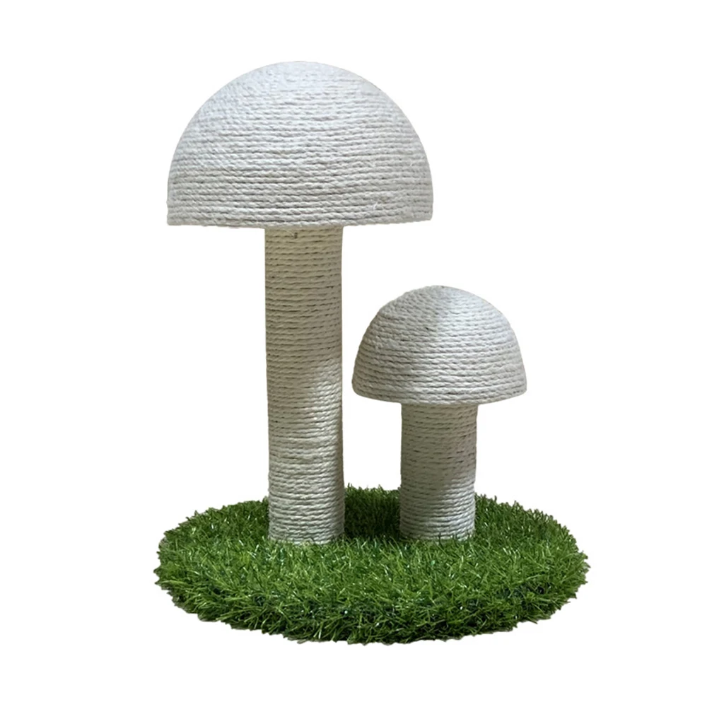 

Catural Linen Cat Climbing Frame Pet Cat Toys Mushroom Shape Cats Scratching Post Sisal Rope Cat Tree Kitten Toys Scratcher