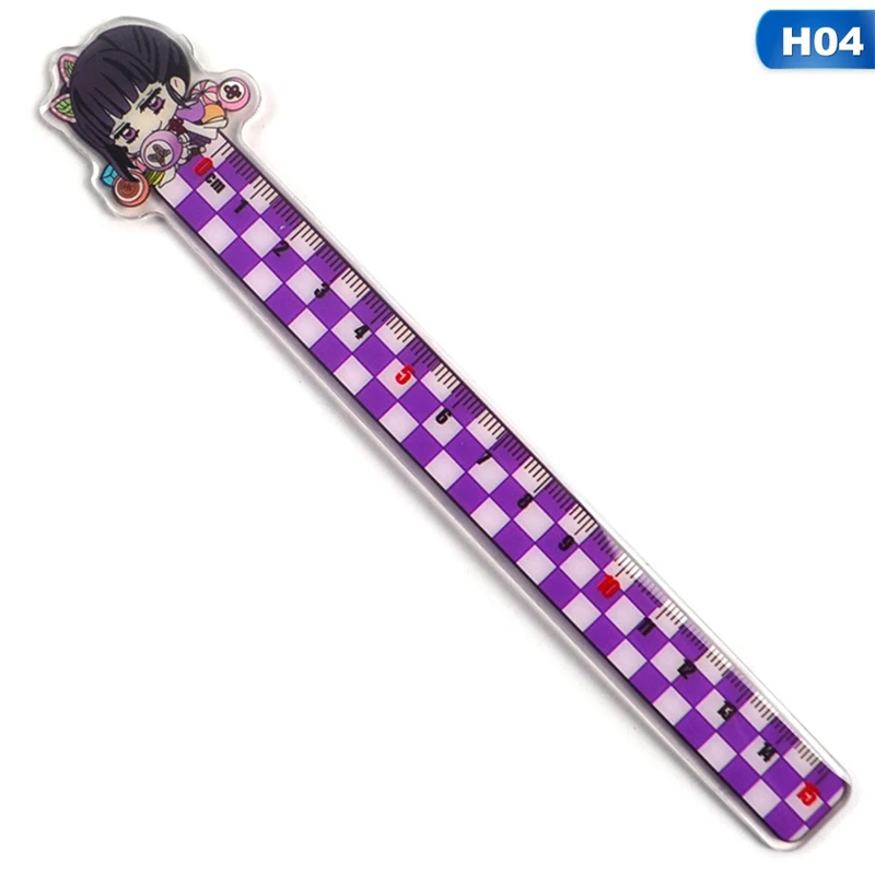 

1PC Anime Demon Slayer: Kimetsu No Yaiba Kamado Ruler Measuring Scale Tools Students Office Students Cartoon Measure Ruler