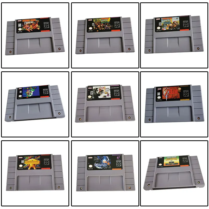 

Super Game Cartridge for SNES 16-Bit Multicart NTSC game console US version
