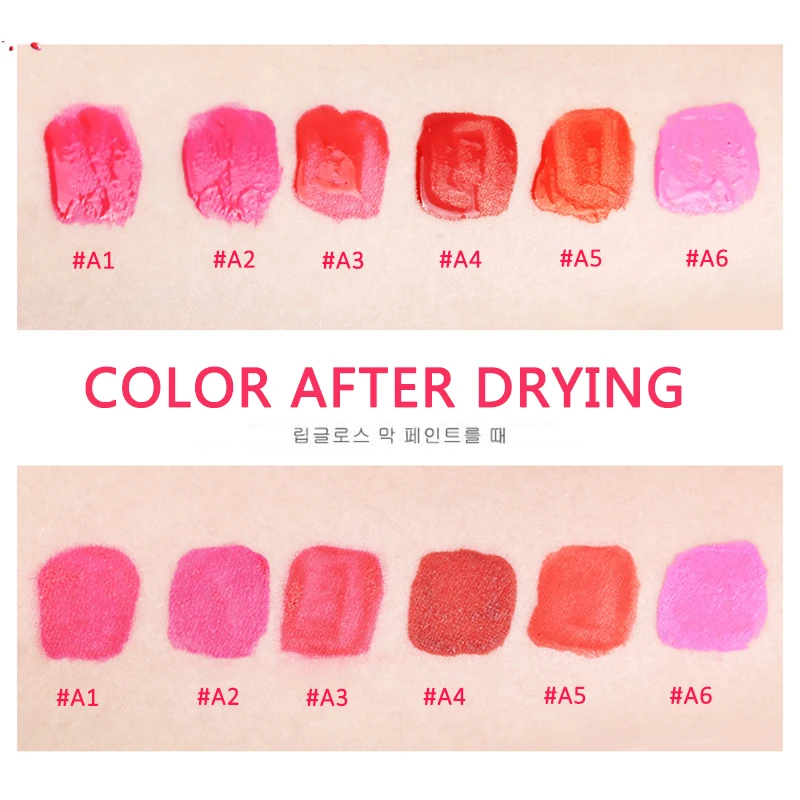 Зеркальное окрашивание увлажняющая глазурь для губ водостойкая антипригарная