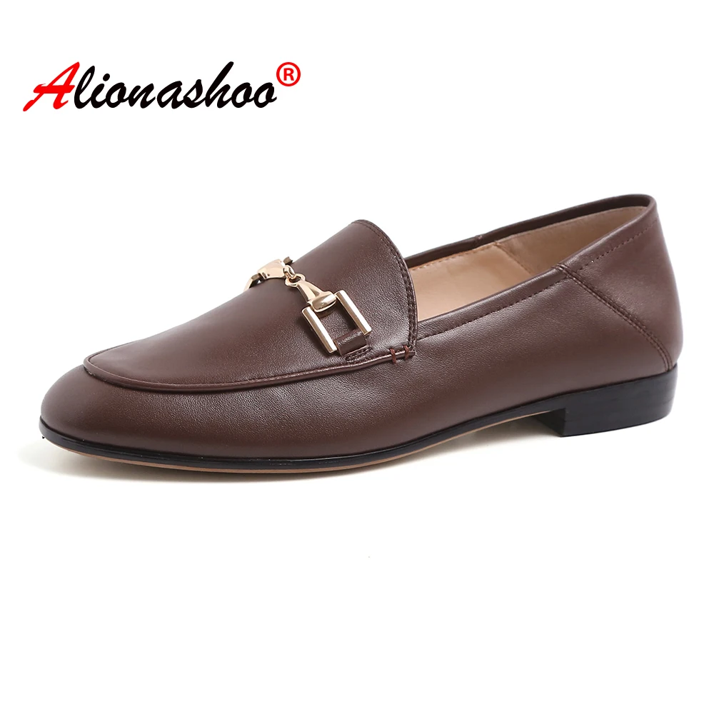 Женская обувь из натуральной кожи на плоской подошве Цвет Черный мягкая без