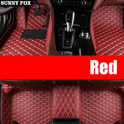 Red Автомобильные коврики для Hyundai Rohens Genesis Coupe 5D всепогодные тяжелые dutycar-Стайлинг Ковровые Коврики напольные вкладыши(2004 - Название цвета: Red