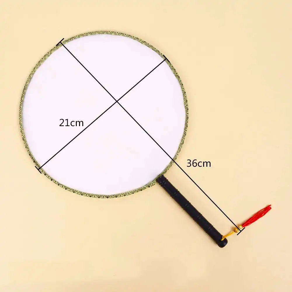 

8 Pieces Blank Fans DIY Painting Round Hand Fans DIY Craft Preschool Tools High Quality Diy Fan Suitable For Gifts
