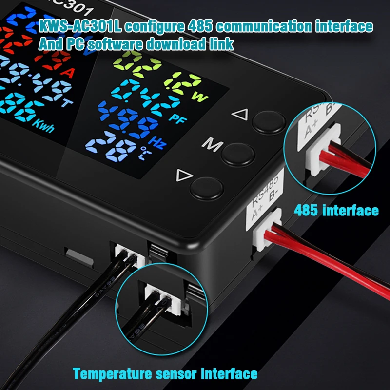 KWS-AC301 Digital Voltmeter AC 50-300V Voltage 50-60HZ Power Energy Meter LED Wattmeter 0-20/100A Detector | Инструменты