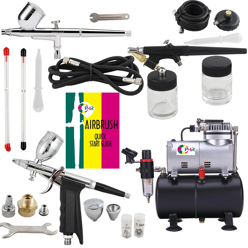 For Car Paint Body  Temporary Tattoo Compressor Air-brush Set_ac090+004a+071+069