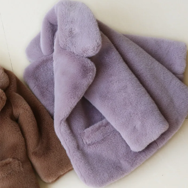 2019 Kids Fashion Toddler Boy Winter Jackets Turn-down Collar Girls Faux Fur Coat Parkas Outerwear | Детская одежда и обувь