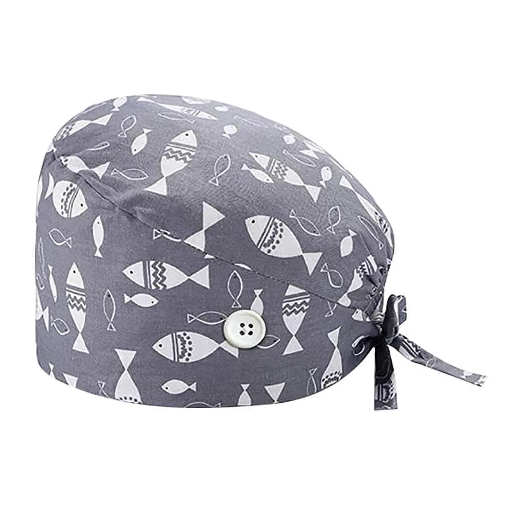 

Fashion Solid Print Work Hat Casual Unisex Scrub Cap Unisex Scrub Cap Nursing Breathable Men's Women Nursing Caps mascarillas