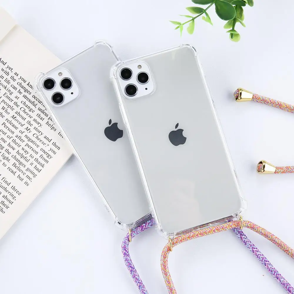 Чехол для iPhone 7 8 11 pro XS Max XR X чехол с цепочкой ожерелья plus 6S X|Бамперы| |