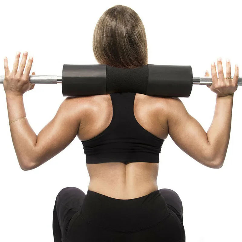 Мягкая пена приседания поддержки s тяжелоатлетическая штанга прокладка цепочка