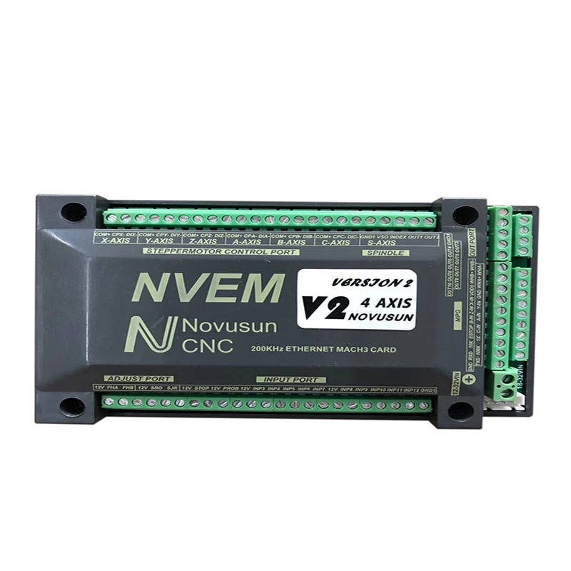 

NVEM Engraving Machine Controller NVEM CNC Controller Ethernet MACH3 Interface Board 6 Axis Control Card
