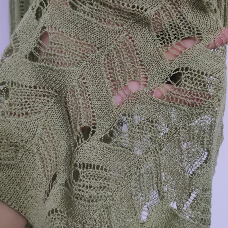 

Summer Style Crochet Hollow Out Knitting Dress Women Sexy V-neck Spaghetti Strap Dress Female Pullovers Slim Waist Knitted Dress