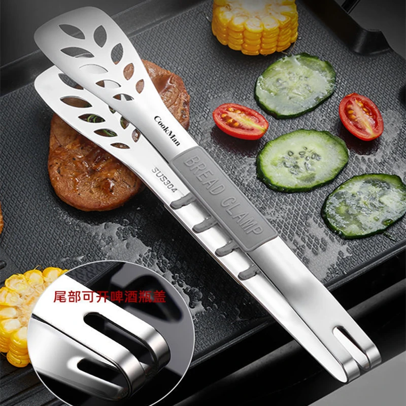 Зажим для барбекю из нержавеющей стали 304 зажим хлеба силикагеля защита от ожогов