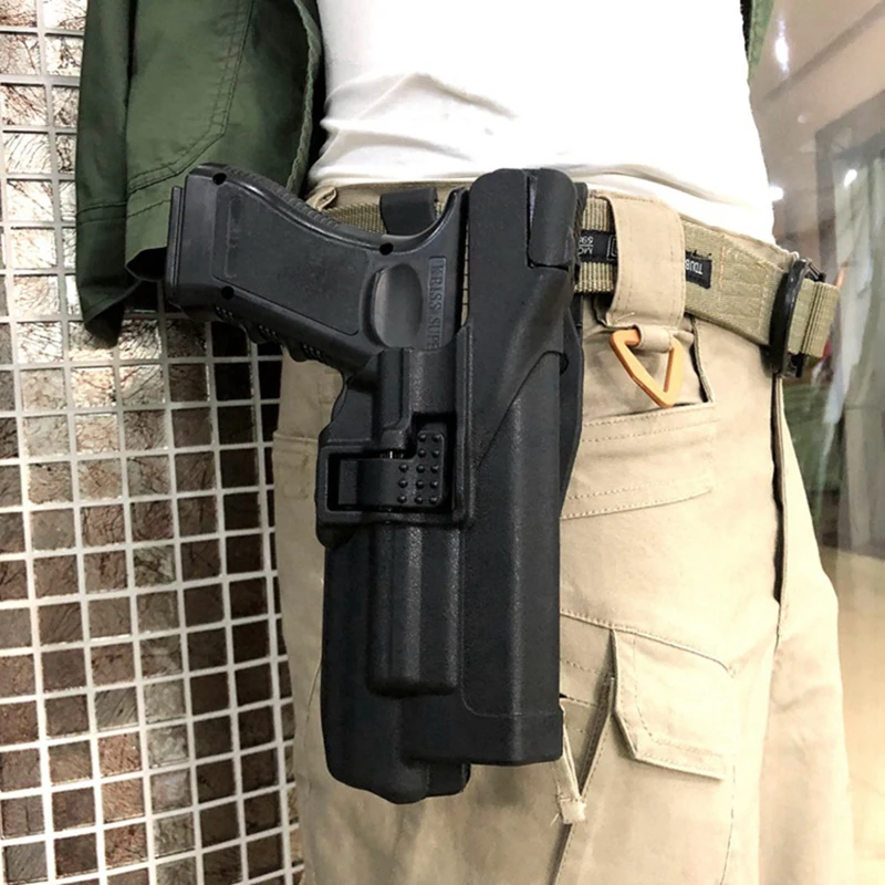 Кобура для пистолета LV3 быстросъемный пояс с подшипником Glock 17 18 19 22 23 32 | Спорт и