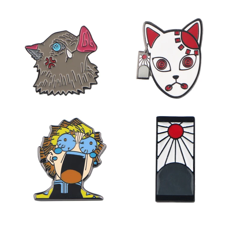 

20pcs/lot MD307 DMLSKY Fashion Anime Enamel Pins and Brooch Backpack Clothes Badge Women and Men Cartoon Tie Pins Charm Jewelry