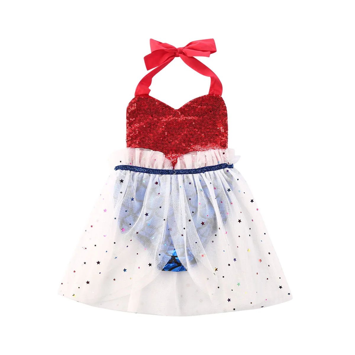 Детский сетчатый комбинезон со звездами и блестками для новорожденных девочек |