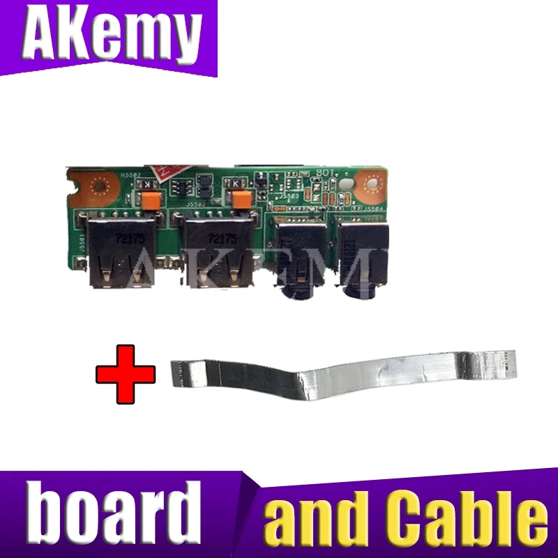 free shipping for Asus K53 K53SV A53S X53S K53S K53SD P53S P53Sj K53E X53E A53E USB AUDIO JACK Audio board board|Компьютерные