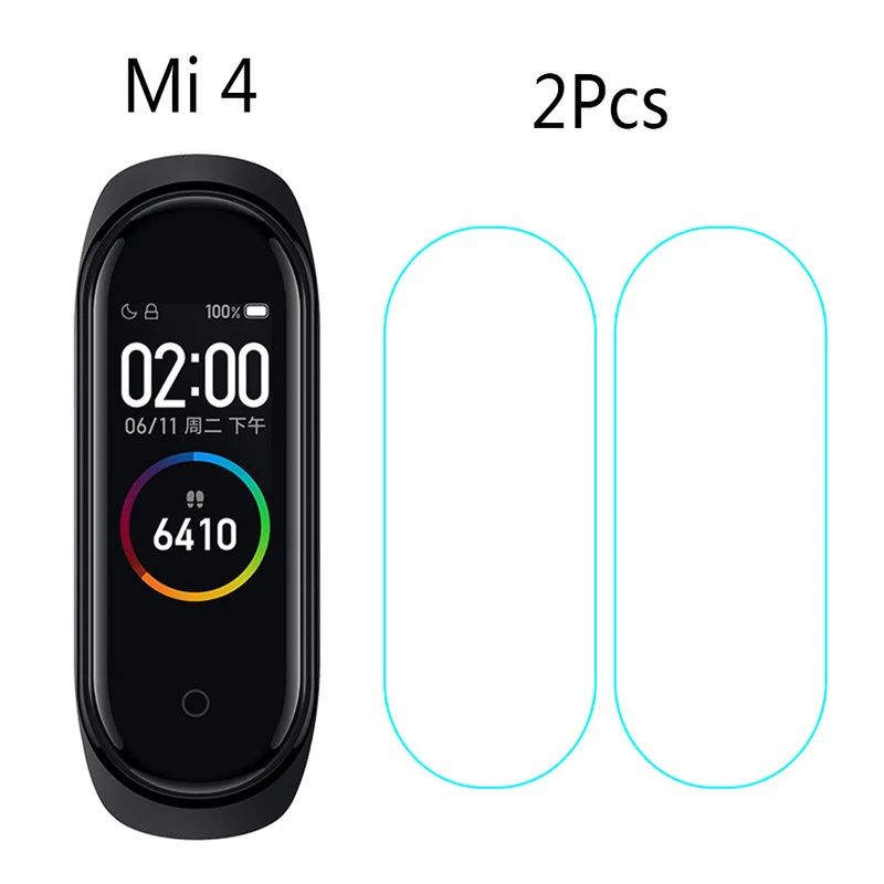 1/2/3/4/5 шт Экран-протектор пленки Смарт Браслет для Xiaomi 4-браслет Защитная Плёнки для mi Группа 4 умный ремень аксессуары
