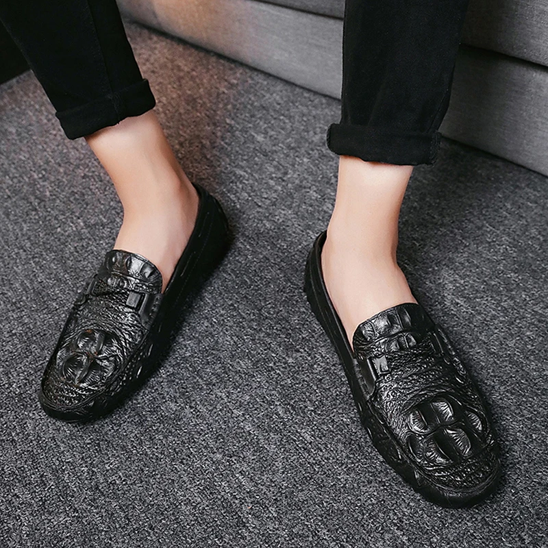 Мужские мокасины без задника белые кожаные туфли для вождения лоферы теннисные