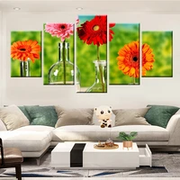 canvas painting wall art 5 panel chrysanthemum modern modular hd printing childrens room living room decorative frame poster