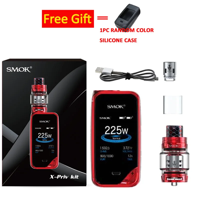 Prism Red SMOK X-priv комплект с 8 мл TFV12 Prince Tank Vaporizer 225 Вт X priv Mod электронная сигарета SMOK VAPE Kit VS G-priv 2 - Цвет: Prism Red