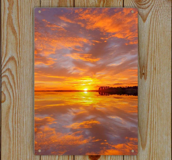 

The Sundowners Landscape Art Print Metal Tin Sign Decor