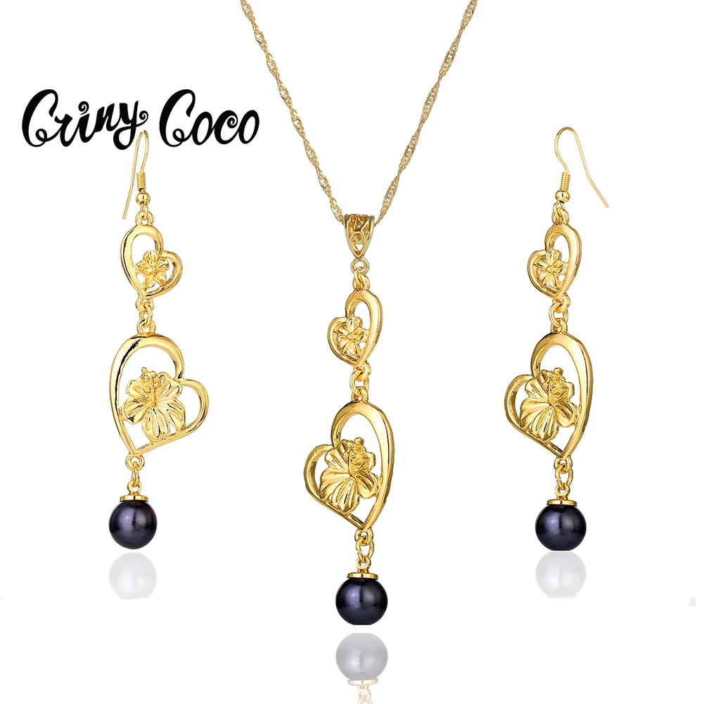 

SophiaXuan Long Drop Earrings Set Trendy High Quality Double Heart Pendant Necklace Jewelry Sets Valentines Day Gift for Women