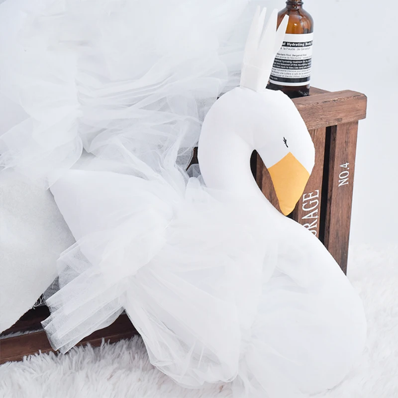 Детская подушка Лебедь Корона марлевая Подушка для ребенка сопроводительная