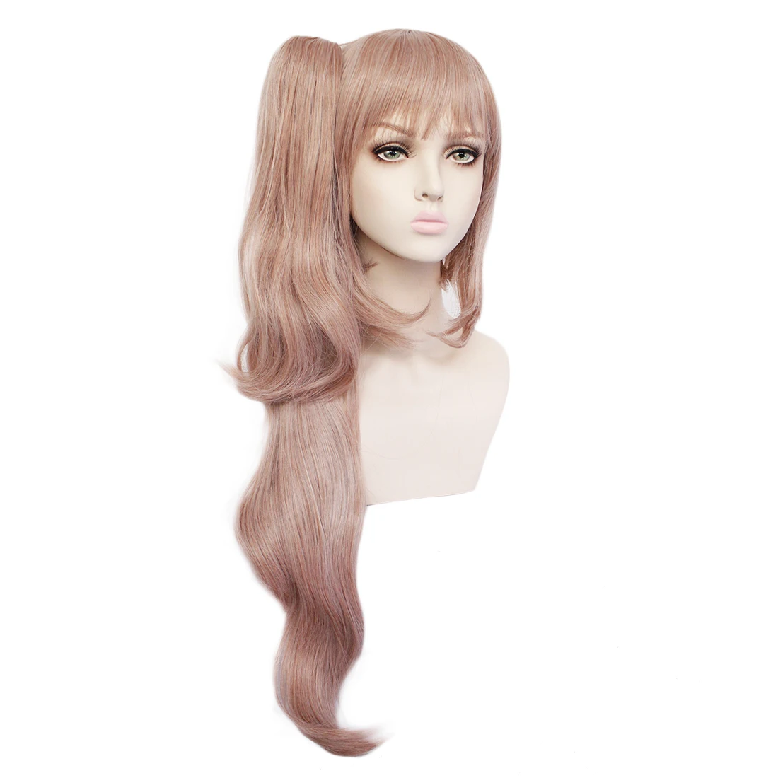 Women Anime Dangan Ronpa Enoshima Junko Wig Danganronpa Hair Halloween Wigs + White Black Bear Hairpins Cosplay Costume | Тематическая