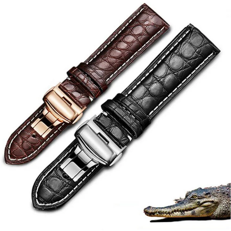 Ремешок из натуральной крокодиловой кожи для часов DW IWC Longines 12 мм 14 16 18 20 22
