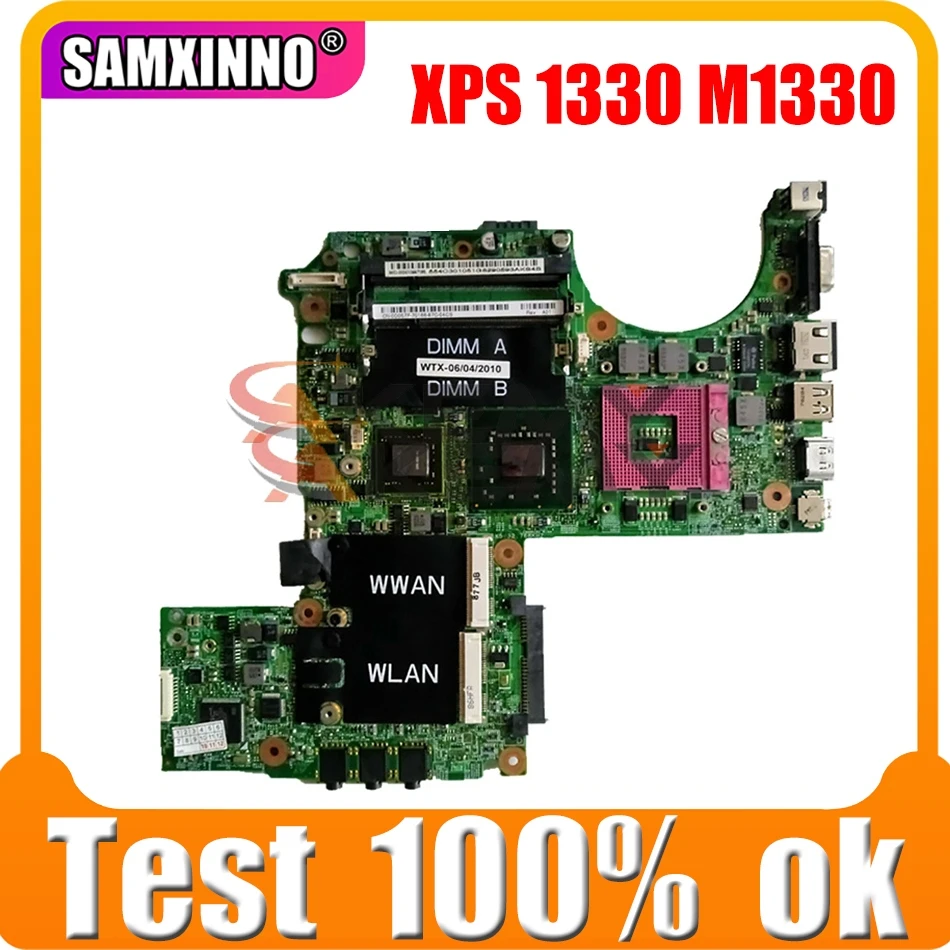 

Оригинальная материнская плата для ноутбука DELL XPS 1330 M1330 материнская плата 06247-4 CN-0K984J 965 G86-631-A2 DDR2