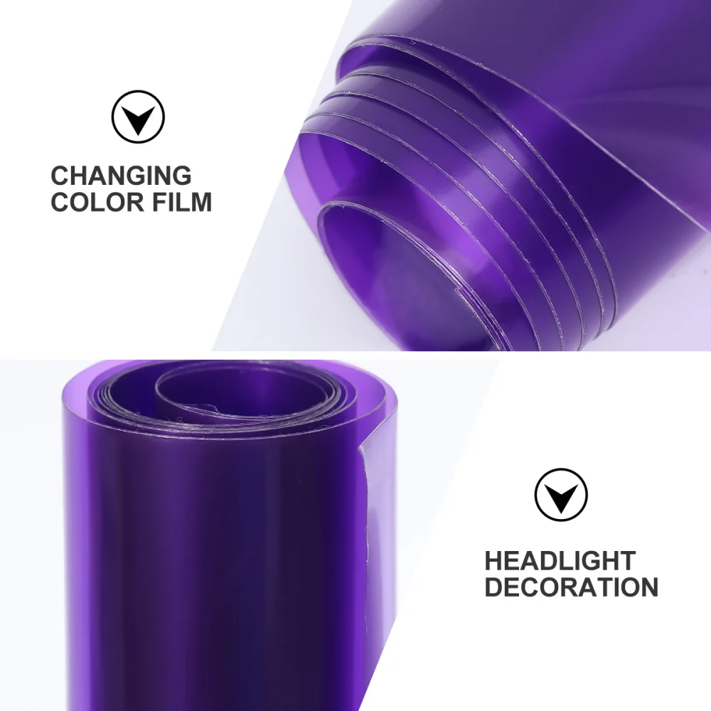

30 120CM Self Adhesive Headlights Tail Lights Fog Lights Tint Vinyl Film (Purple)