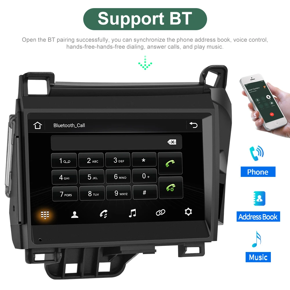 Camecho 7-дюймовый автомобильный радиоприемник для Lexus CT200 CT200H 2011-2020 Android 10 0 mp5-плеер