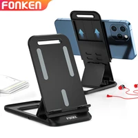 FONKEN Portable Desk Phone Holder for Phone Stand Mobile Mount for iPhone Samsung Honor Universal fold Support Bracket