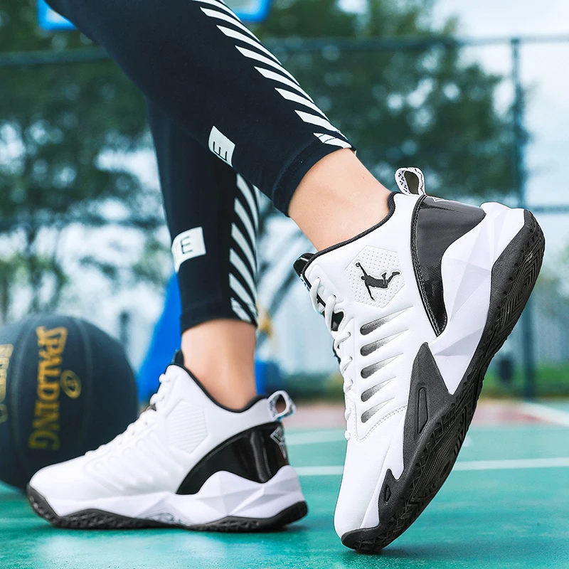 

Men Basketball Shoes Unisex Street Basketball Culture Sports Shoes Damping Breathable Sneakers for Kids Outdoor Athletic Shoes