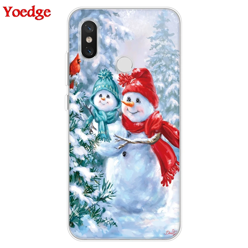 Чехол с рождественским оленем для Xiaomi Redmi Note 9 Pro 7 8 8T 5 6 7A 9A Mi A3 A1 A2 6X 10 Lite SE 9T F1 Poco X3 NFC