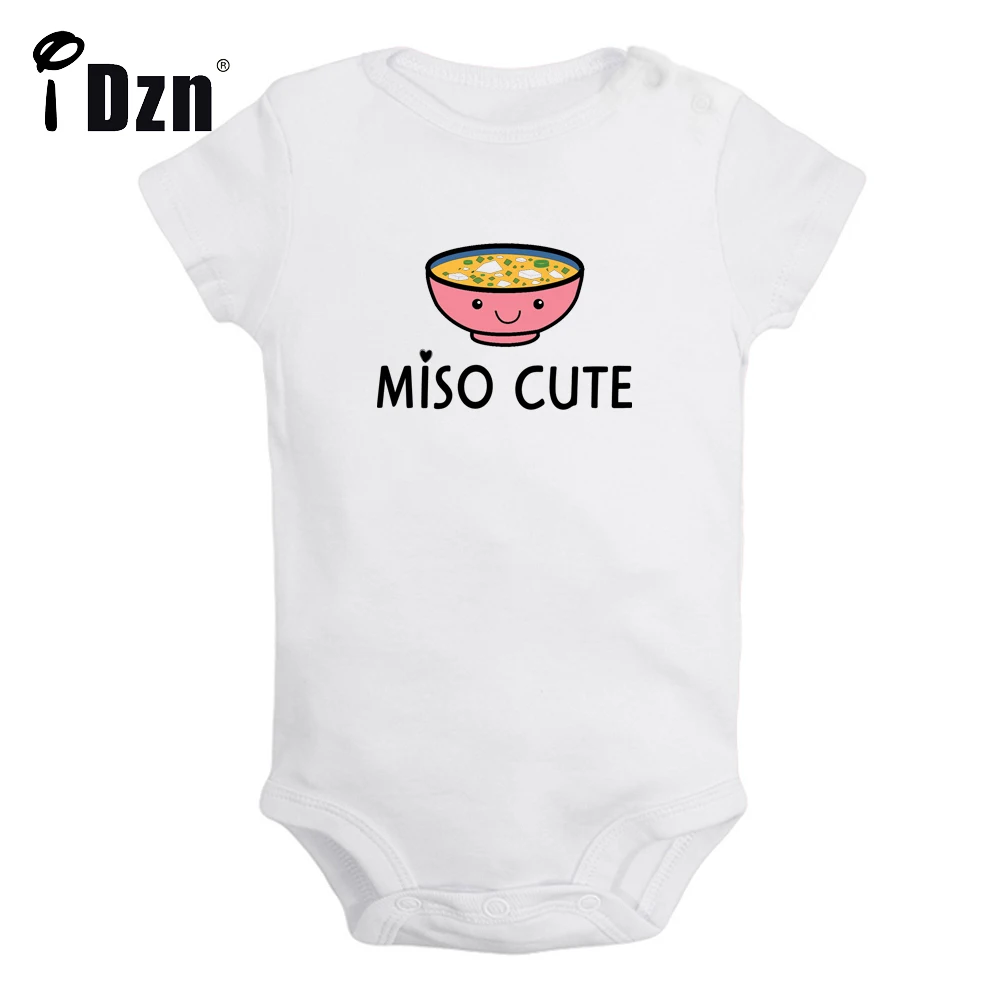 

Miso Cute Bodysuit Newborn Funny Letter Printed Clothing Baby Boys Rompers Baby Girls Short Sleeves Jumpsuit
