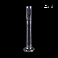 1pc 25ml graduated glass measuring cylinder chemistry laboratory measure school laboratory cylinder wholesale drop shipping