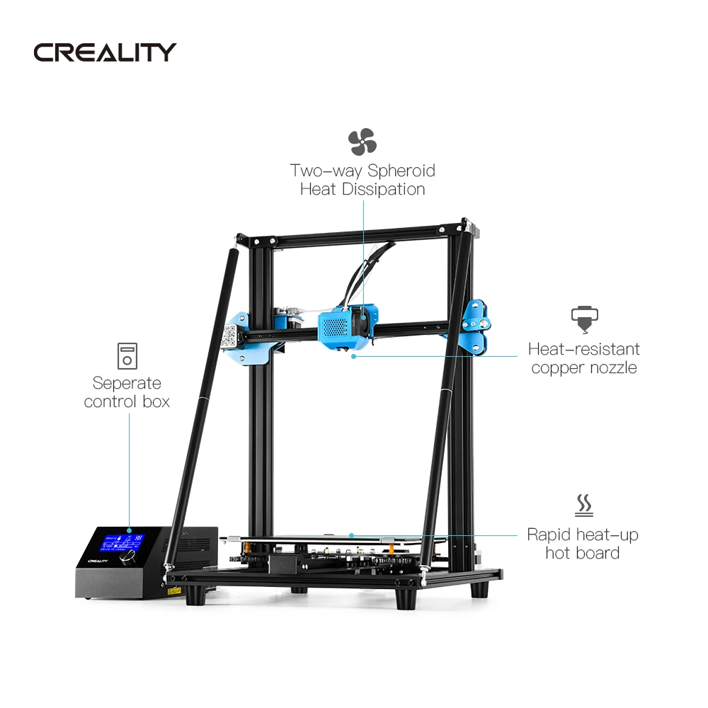 CREALITY 3D Upgrade CR 10 V2 принтер размер 300*300*400 мм бесшумная материнская плата BL touch