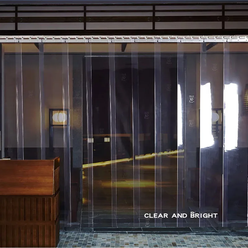 Ветрозащитная занавеска для двери беседки из прозрачного ПВХ мягкая