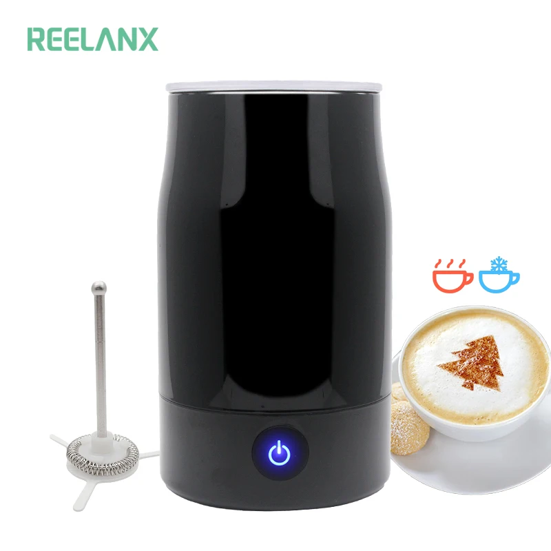 

REELANX Electric Milk Frother Hot / Cold Automatic Milk Foamer for Cappuccino Coffee