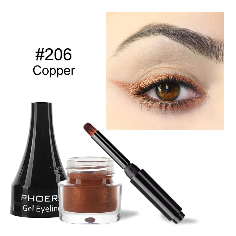 1 PCS PHOERA 10 Colors Eyeliner Gum Matte Long Lasting Waterproof Gel Pen Natural Highly Pigmented Wearing TSLM1 |