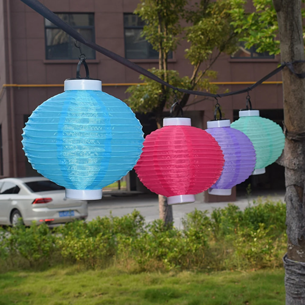 

Водонепроницаемый нейлоновый Солнечный фонарь, наружные подвесные лампы, украшение в китайском стиле для ресторана, сада, фестиваля